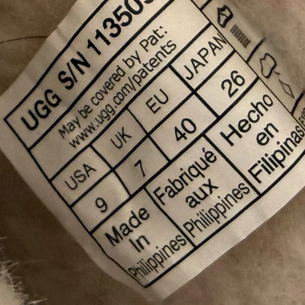 UGG worn only